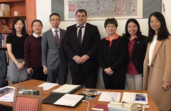 A Zhejiang University delegációja az ELTE-n