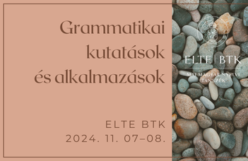 Folytatódik az „Új nézőpontok a magyar nyelv leírásában” című konferenciasorozat.